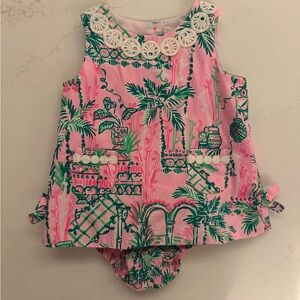 EUC - Baby Lilly Shift Dress and Bloomers Set